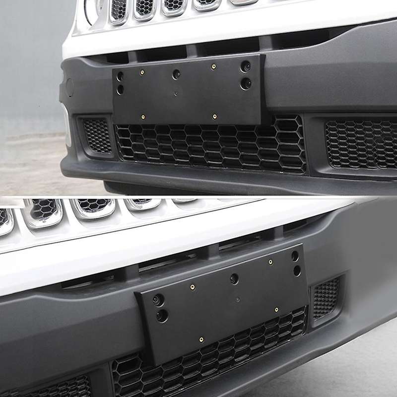 Front License Plate Holder for Renegade 2016-2021 License Plate Bracket Accessories Black