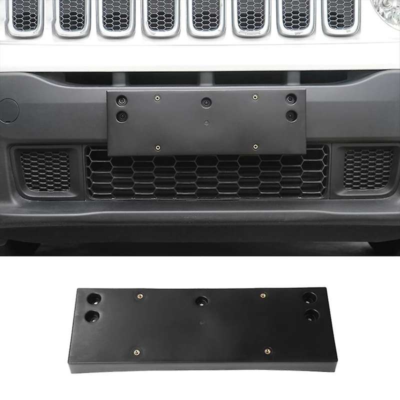 Front License Plate Holder for Renegade 2016-2021 License Plate Bracket Accessories Black