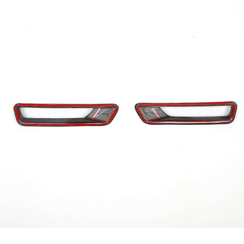 Front Light Eyebrow Decoration Cover Trim Fog Light Sticker for 2010 2011 2012 2013 2014, Carbon Fib