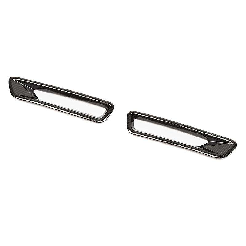 Front Light Eyebrow Decoration Cover Trim Fog Light Sticker for 2010 2011 2012 2013 2014, Carbon Fib