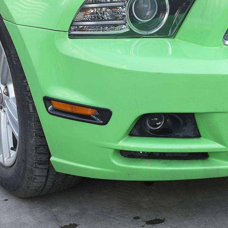 Front Light Eyebrow Decoration Cover Trim Fog Light Sticker for 2010 2011 2012 2013 2014, Carbon Fib