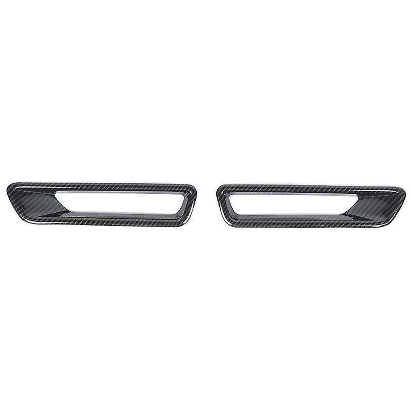 Front Light Eyebrow Decoration Cover Trim Fog Light Sticker for 2010 2011 2012 2013 2014, Carbon Fib