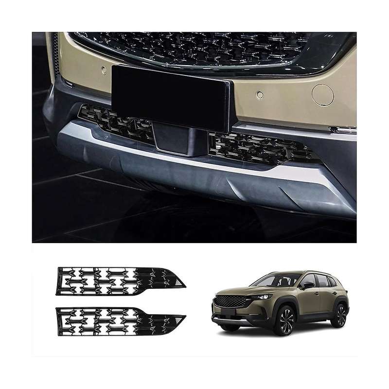 Front Lower Bumper Grill Grille Moulding Cover for -50 2020-2023 Car Front Bottom Middle Net Decora