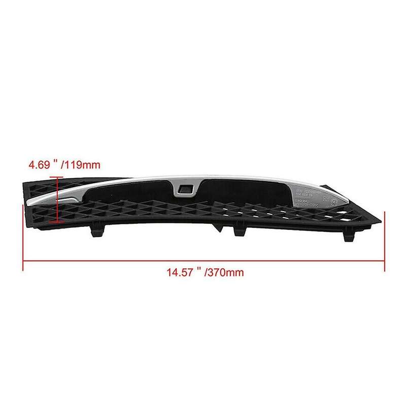 Front Lower Bumper Grille Cover Chrome Trim for F10 F11 F18 2010-2013 51117200699 51117200700 511172