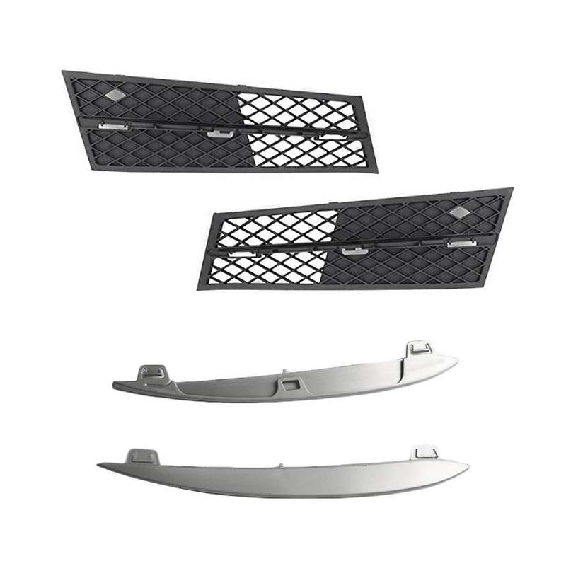 Front Lower Bumper Grille Cover Chrome Trim for F10 F11 F18 2010-2013 51117200699 51117200700 511172