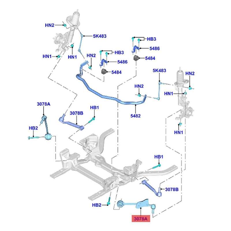 Front Lower Control Arm with Ball Joint FR3Z3079D for 2015-2021 Swing Arm Lower Suspension FR3Z-3079