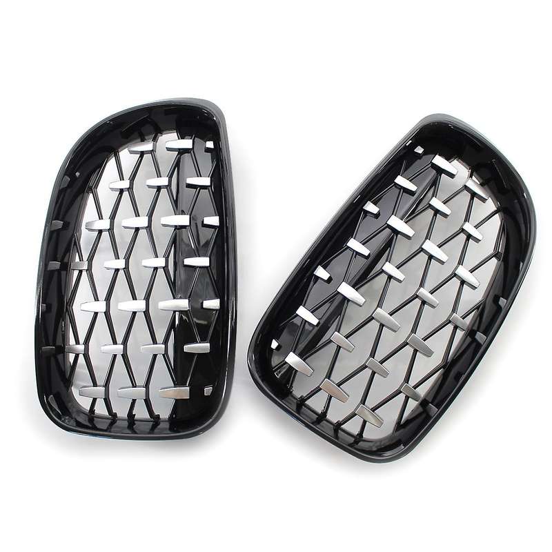 Front Meteor Grill Grilles Kidney Grill Replacement for 1 Series E81 E82 E87 E88 08-11