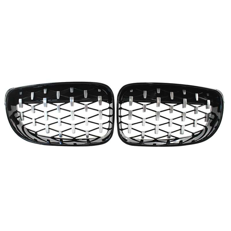 Front Meteor Grill Grilles Kidney Grill Replacement for 1 Series E81 E82 E87 E88 08-11