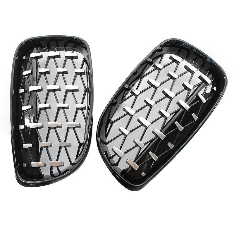 Front Meteor Grill Grilles Kidney Grill Replacement for 1 Series E81 E82 E87 E88 08-11