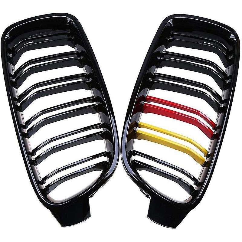 Front Of the Car Cooler Sport Front Double Rib Kidney Grille Gloss for 3 Series F30 F31 F35 Sedan 20