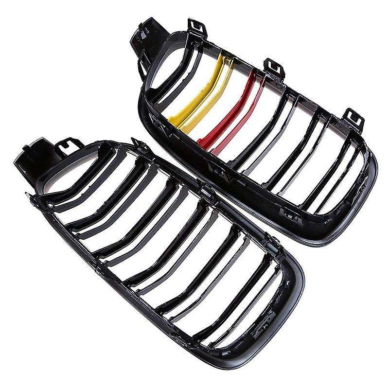 Front Of the Car Cooler Sport Front Double Rib Kidney Grille Gloss for 3 Series F30 F31 F35 Sedan 20