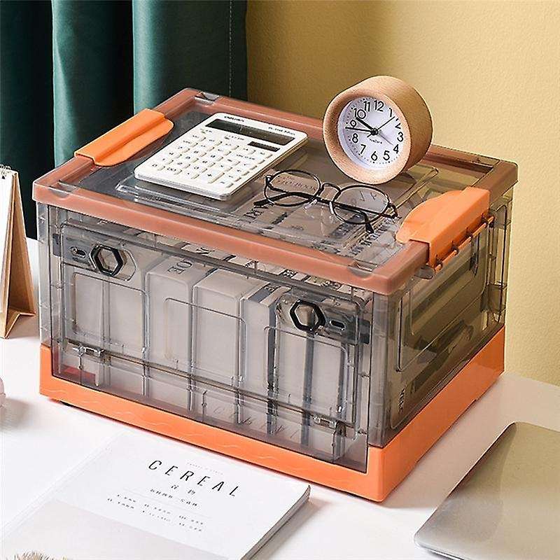 Front Open Storage Box Household Side Open Toy Book Plastic Storage Box Sub Organize Green
