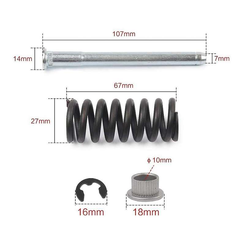 Front or Rear Door Hinge Pin and Spring with Bushing Repair/Rebuild Kit for S10 S15 ,93356553