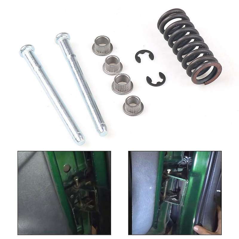 Front or Rear Door Hinge Pin and Spring with Bushing Repair/Rebuild Kit for S10 S15 ,93356553