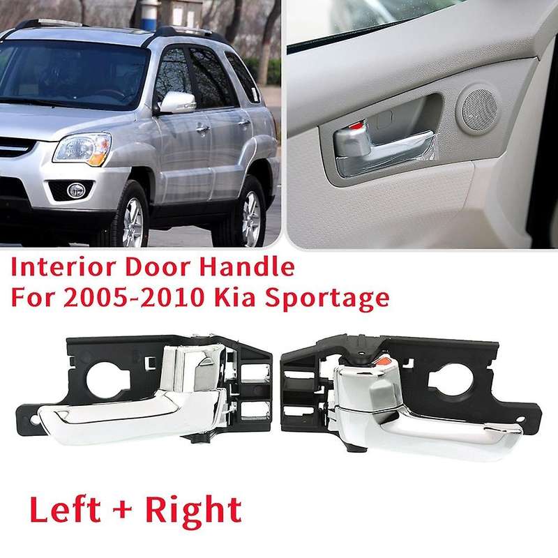 Front or Rear Right Passenger Side Interior Inner Door Handle for 2005-2010 82620-1F000 RH Black+Chr