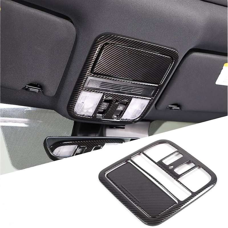 Front Reading Light Panel Cover Trim Kit for Pilot 2019-2022 Accessories ABS Carbon Fiber