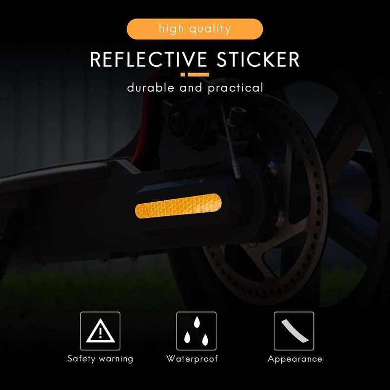 Front Rear Wheel Cover Protective Shell Reflective Sticker Compatible Max G30 Scooter Accessories 4P