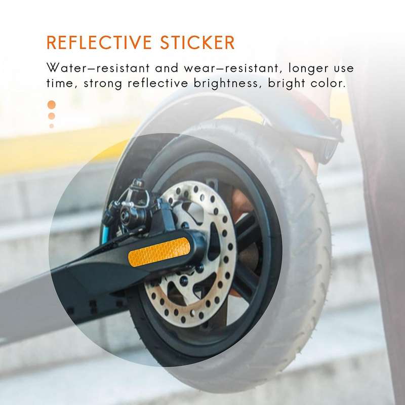 Front Rear Wheel Cover Protective Shell Reflective Sticker Compatible Max G30 Scooter Accessories 4P