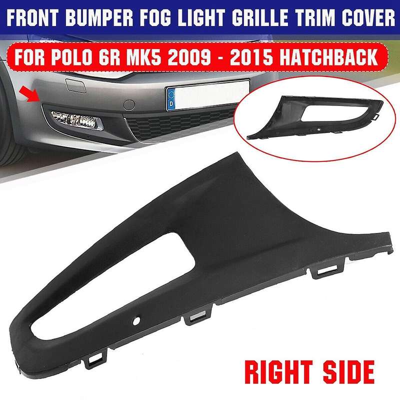 Front Right Bumper Lower Side Fog Light Grille Trim Cover for  6R MK5 2009-2015 6R0853666D