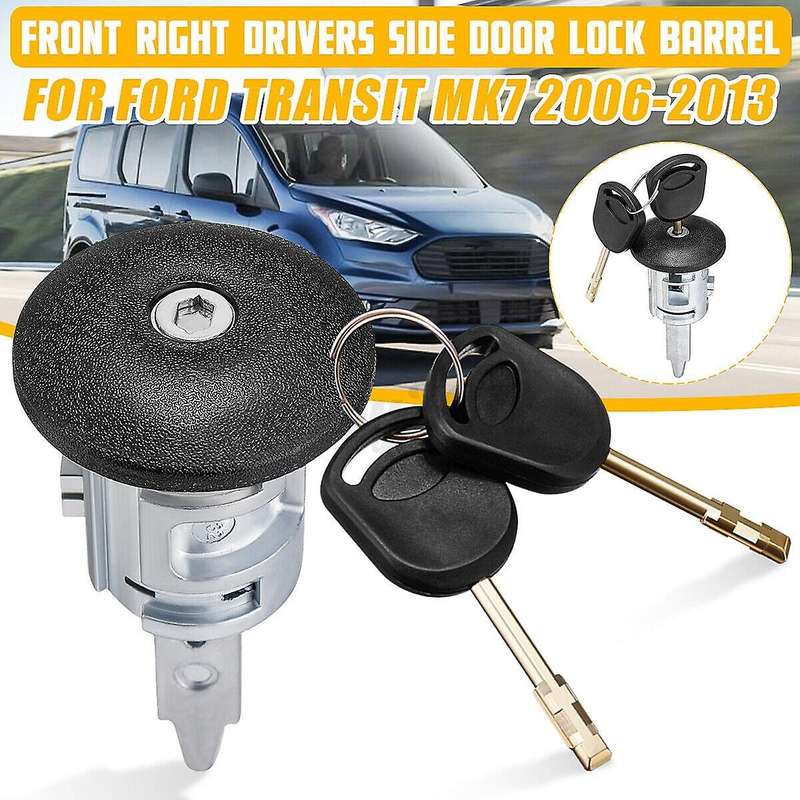 Front Right Drivers Side Door Lock Barrel+ 2 Keys for Transit MK7 4060638
