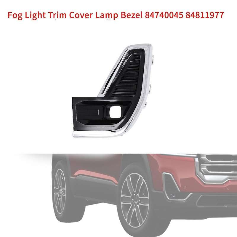 Front Right Fog Light Trim Cover Lamp Bezel 84740045 84811977 for Acadia 2020-2022 Chrome Fog Lamp
