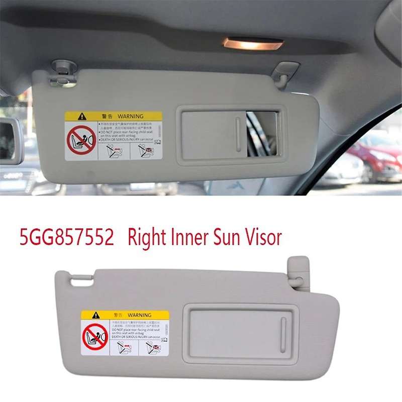 Front Right Inner Sun Visor with Mirror for Golf 7 Sportsvan Mk7 B8 Cc 5gg857552