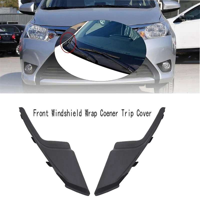 Front to Cowl Side Seal Front Windshield Wrap Coener Trip Cover for VIOS Yaris Sedan 2013-2016