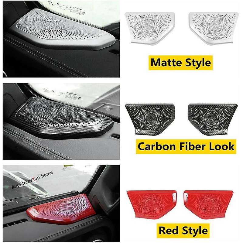 Front Triple-cornered Pillar a Speaker Audio Sound Frame Cover Trim for JL 2018 - 2020 A