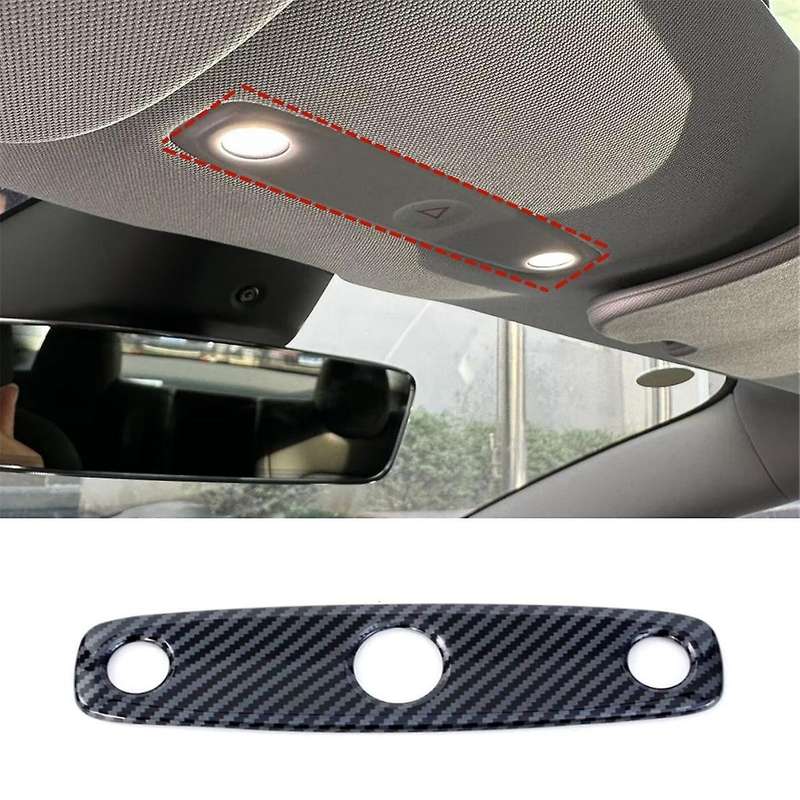 Front Top Reading Light Cover Trim Interior Accessories for 2024 Abs Carbon Fiber