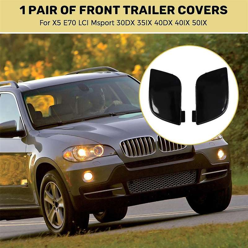 Front Tow Cover Trailer Cap for X5 E70 30DX 35IX 40DX 40IX 50IX Hook Eye Cap 51118050697