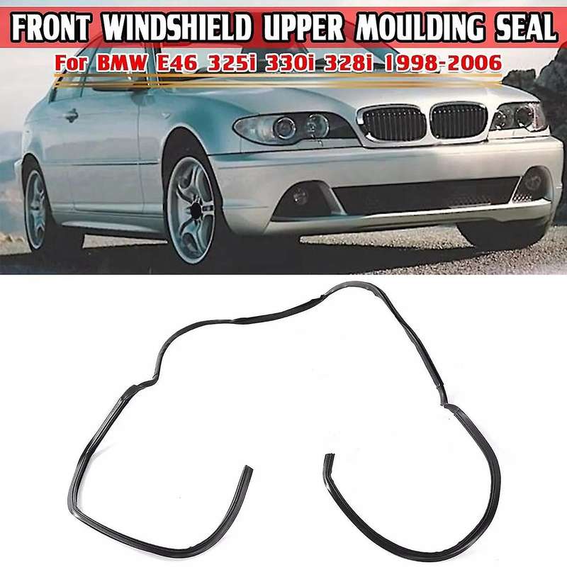 Front Upper Windshield Moulding Trim Seal for - E46 3 Series 325I 330I 328I 1998-2006 51318196162