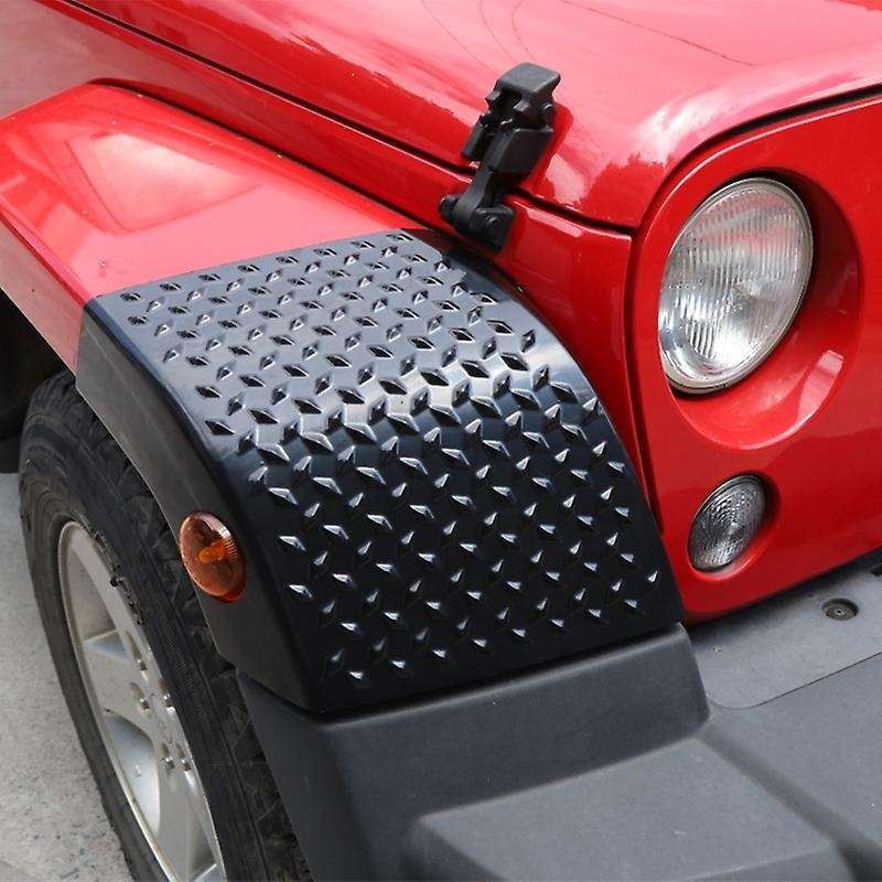 Front Wheel Eyebrow Light Cowl Armor Cover Trim for Wrangler JK 2007-2017