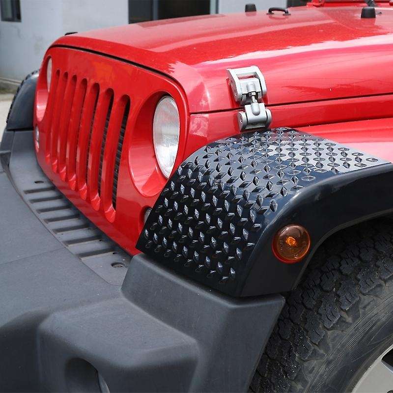 Front Wheel Eyebrow Light Cowl Armor Cover Trim for Wrangler JK 2007-2017