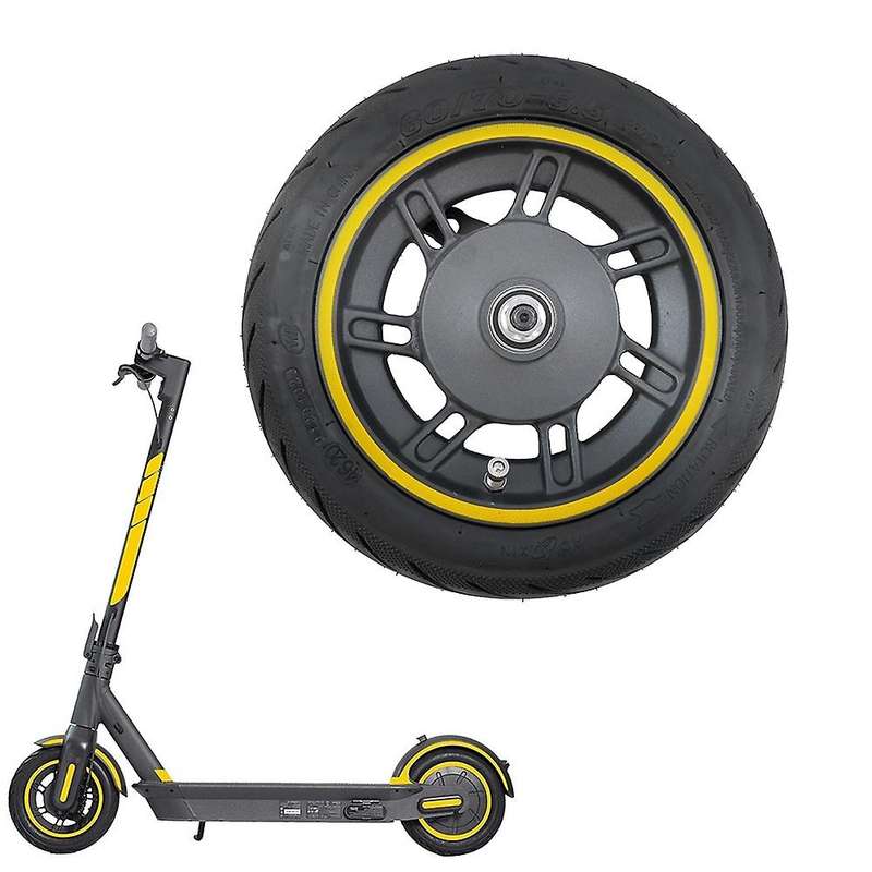 Front Wheel for Max G30 Kickscooter 10Inch Front Wheel Hub with 60/70-6.5 Vacuum Tire Assembly Spare