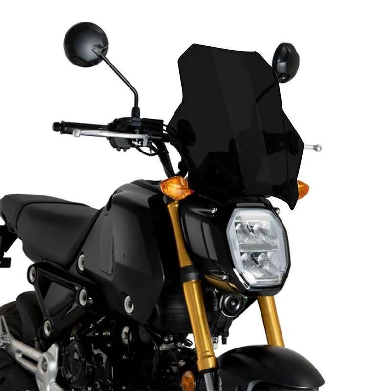Front Wind Deflectors Windscreen for MT07 MT09 CBR600RR CB1000R GXSR 600 750 40x37cm Black
