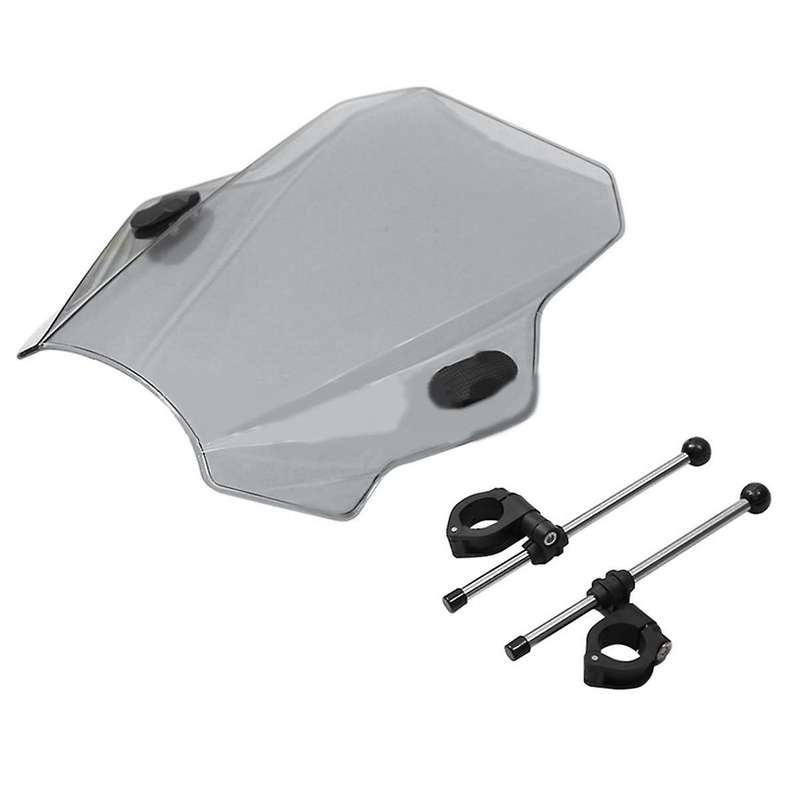 Front Wind Deflectors Windscreen for MT07 MT09 CBR600RR CB1000R GXSR 600 750 40x37cm Gray