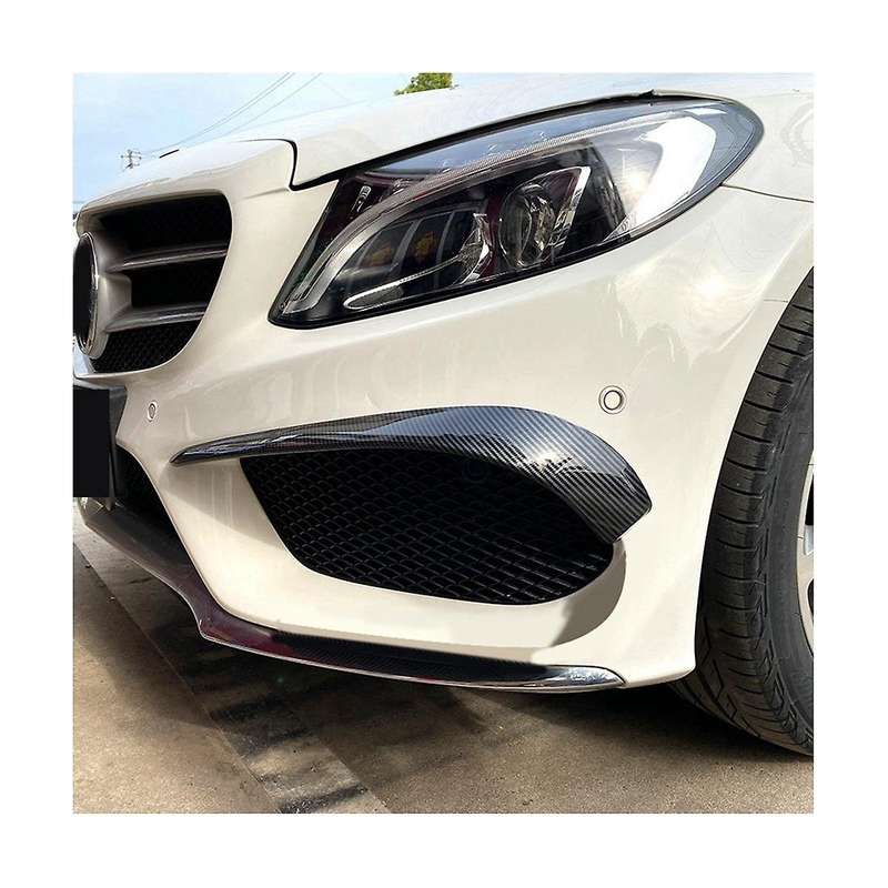 Front Wind Blade Bumper Wind Blade Spoiler Car for - C-class W205 2015-2019 C180 C200 C260 C43