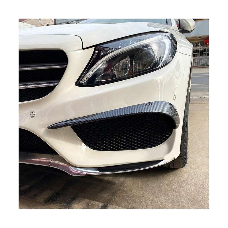 Front Wind Blade Bumper Wind Blade Spoiler Car for - C-class W205 2015-2019 C180 C200 C260 C43