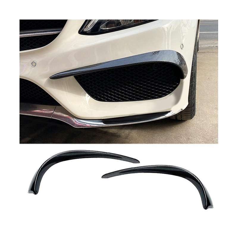 Front Wind Blade Bumper Wind Blade Spoiler Car for - C-class W205 2015-2019 C180 C200 C260 C43
