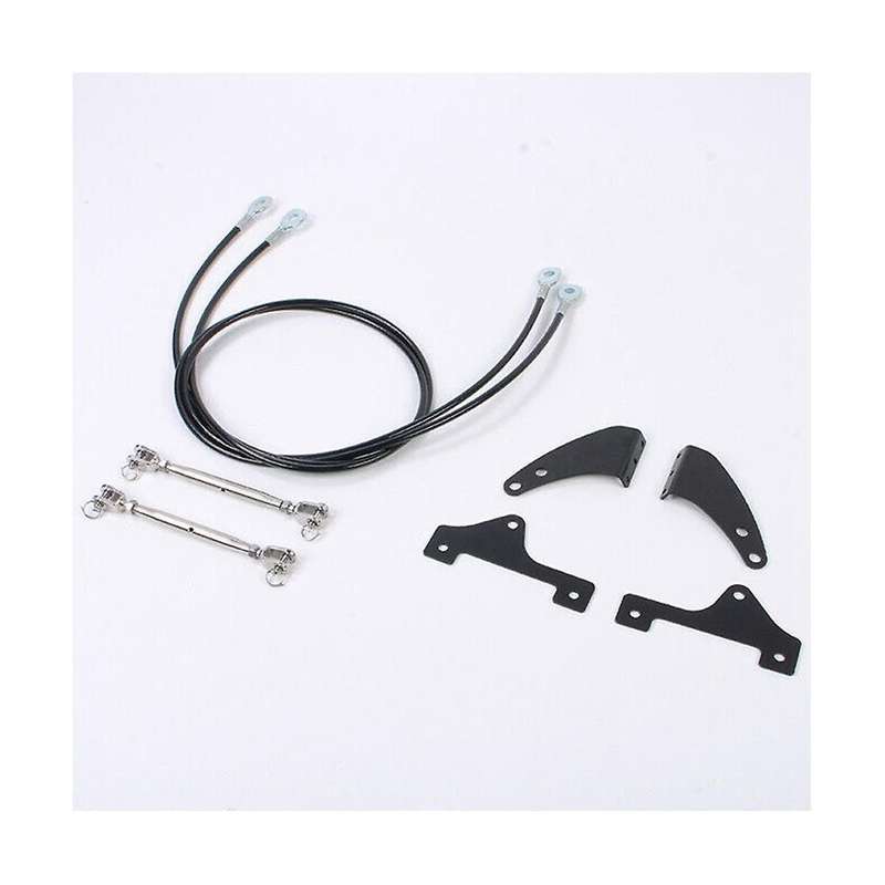 Front Windshield Branch Splitter Stainless Steel Black Branching Line Trim Kit for 2021 2022 2023