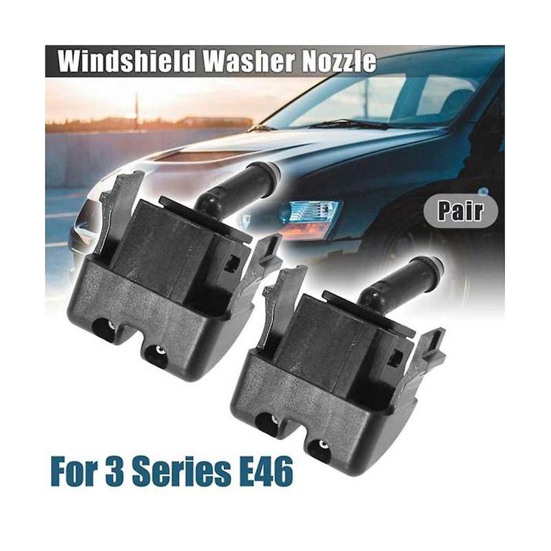 Front Windshield Heated Washer Sprayer Nozzle Jet 61668374367 61668374368 for 3 Series E46