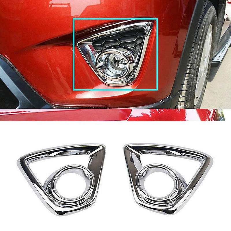 Front&Rear Bumper Fog Light Lamp Cover Tail Light Frame Trim for -5 Cx5 2013 2014 2015