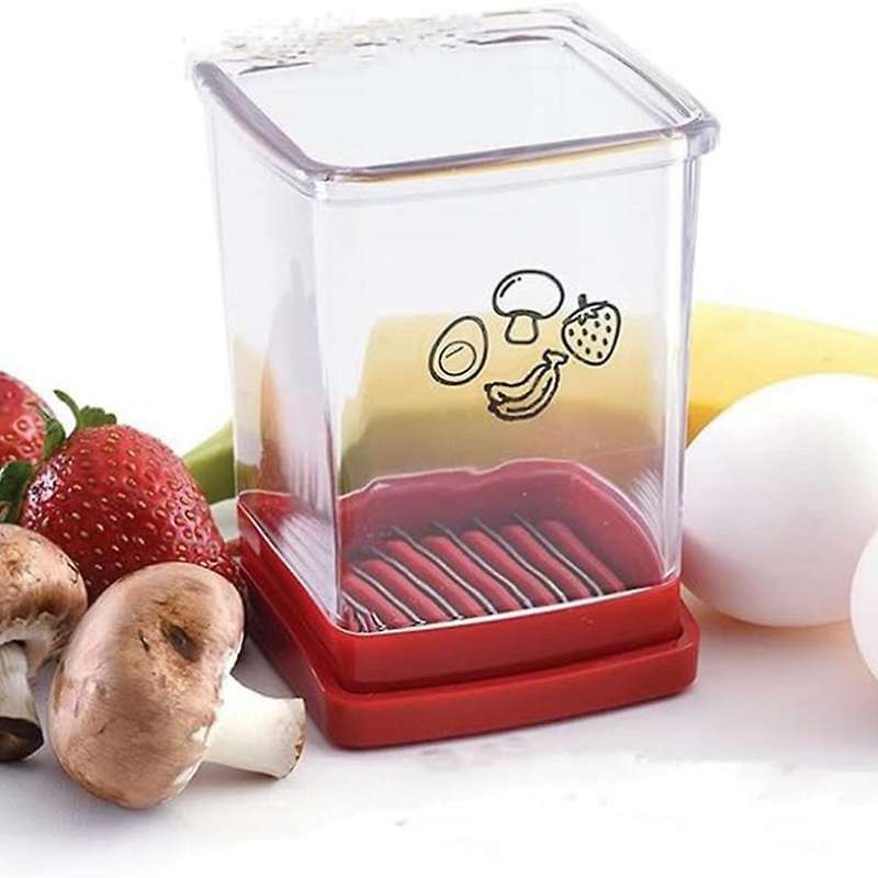 Fruit and Vegetable Speed Slicer with Push Plate,fruit Slicer Cup Egg Slicer Stainless Steel Banana