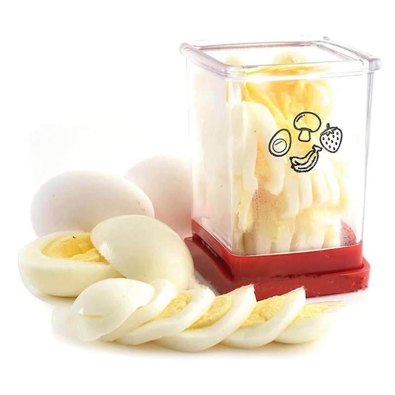 Fruit and Vegetable Speed Slicer with Push Plate,fruit Slicer Cup Egg Slicer Stainless Steel Banana