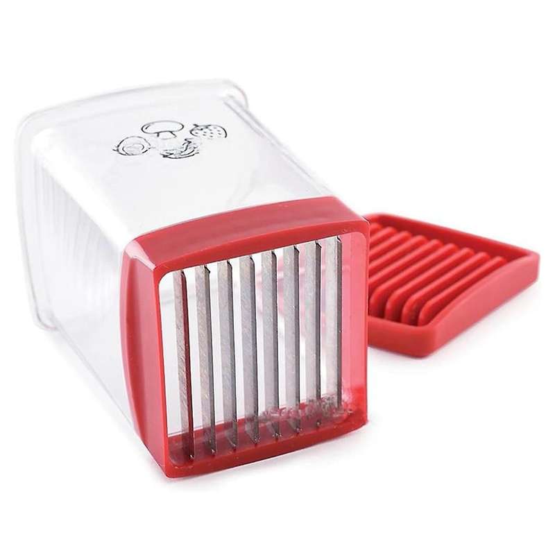 Fruit and Vegetable Speed Slicer with Push Plate,fruit Slicer Cup Egg Slicer Stainless Steel Banana