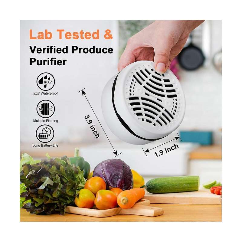 Fruit and Vegetable Wash Machine, Fruit Cleaner Purifier with Wireless Charging for Fruits, Vegetabl