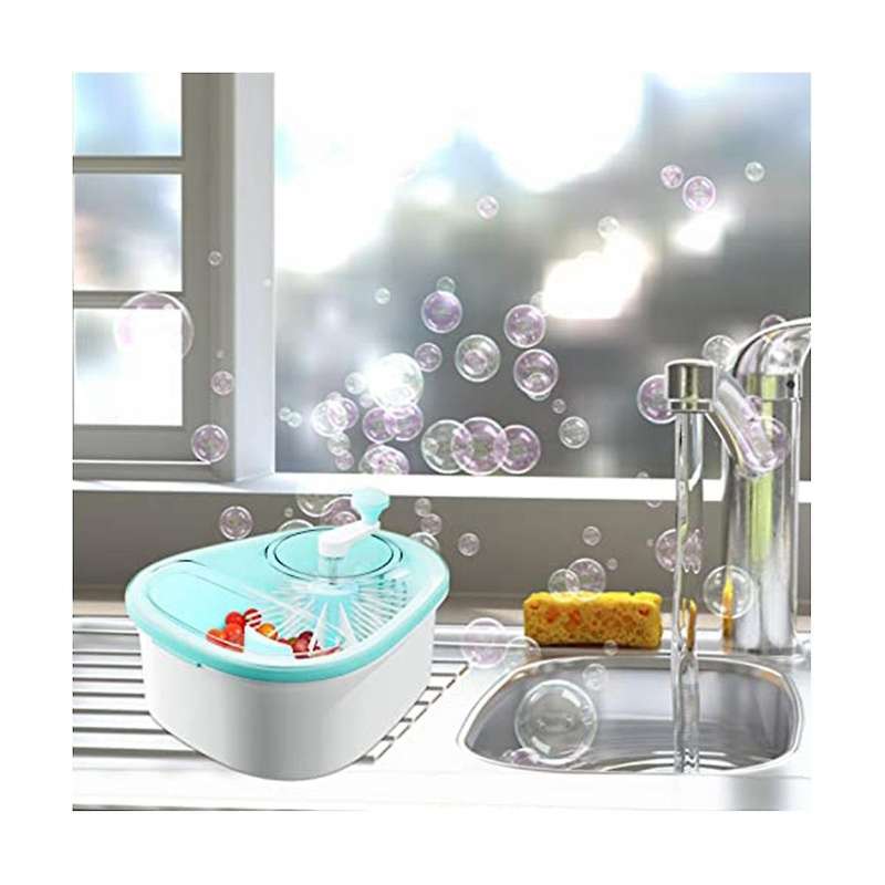 Fruit and Vegetable Washing Machine, Vegetable Cleaner Device with Full-sided Spin Scrubber Brush F