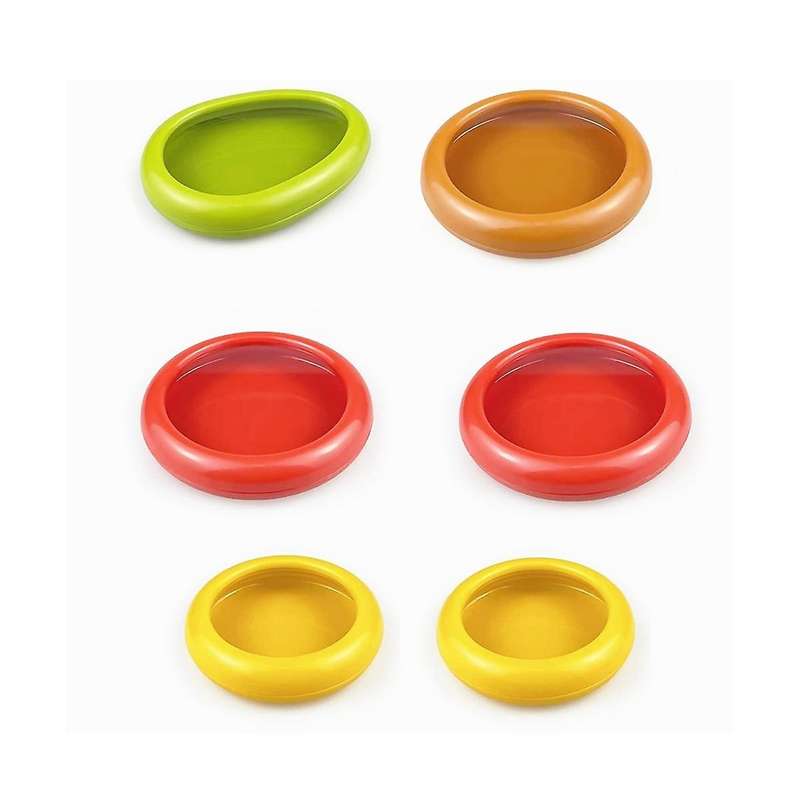 Fruit and Vegetable Storage Containers Set for Avocado Onion Lemon Tomato Saver and Storage Keeper