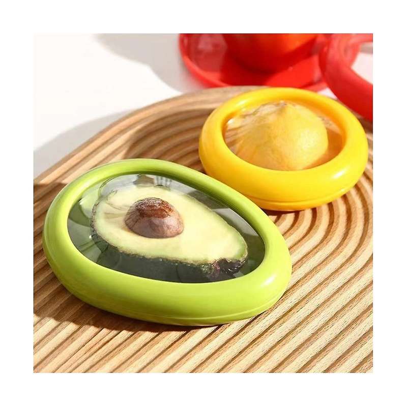 Fruit and Vegetable Storage Containers Set for Avocado Onion Lemon Tomato Saver and Storage Keeper