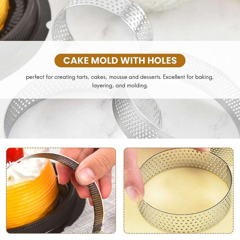 Fruit Pie Quiches Cake Mousse Mold Kitchen Baking Mould 7cm